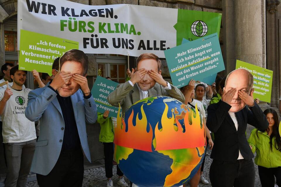 Protestaktion von Klimaschützern