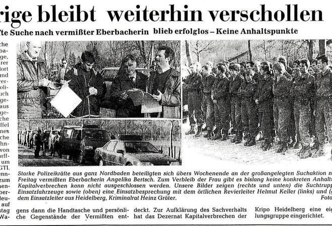Tat erschütterte Eberbach: Vor 25 Jahren wurde die 37-jährige Boutique-Besitzerin Angelika B. ermordet