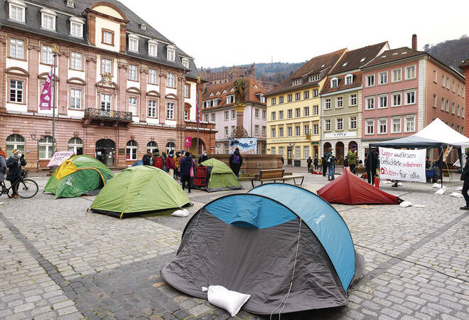 
		EU-Flüchtlingspolitik:  Verwaltungsgerichtshof erlaubt nächtliches Protestcamp in Heidelberg
		