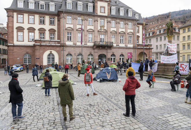 
		Heidelberg:  Protestcamp auf dem Marktplatz nach einer Woche beendet
		