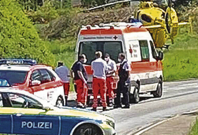 
		Spechbach:  Radler bei Sturz schwer verletzt
		