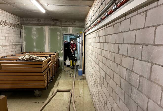
		Dauerregen:  Wasser lief in Keller in Hockenheim, Brühl und Oftersheim
		