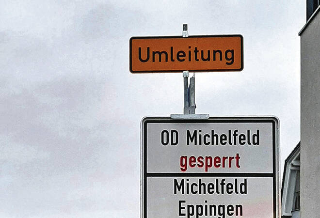 
		Michelfelder Ortsdurchfahrt ist dicht:  Statt Verkehr gab es in der ersten Woche Bußgeldbescheide
		