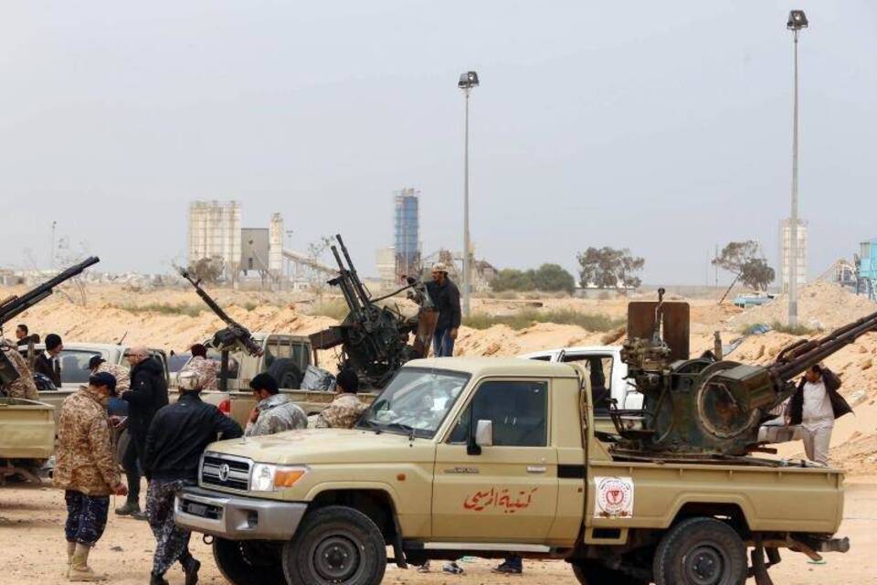 Regierungstreue libysche Truppen