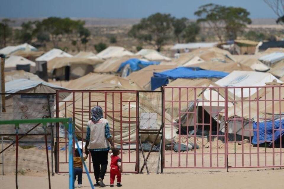 Flüchtlingslager bei Ras Ajdir
