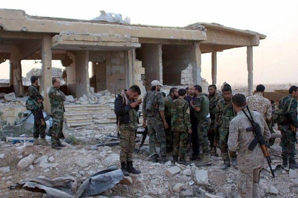 Soldaten in Aleppo