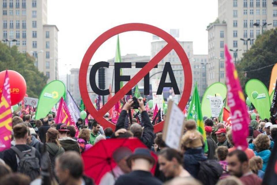 Protest gegen Ceta
