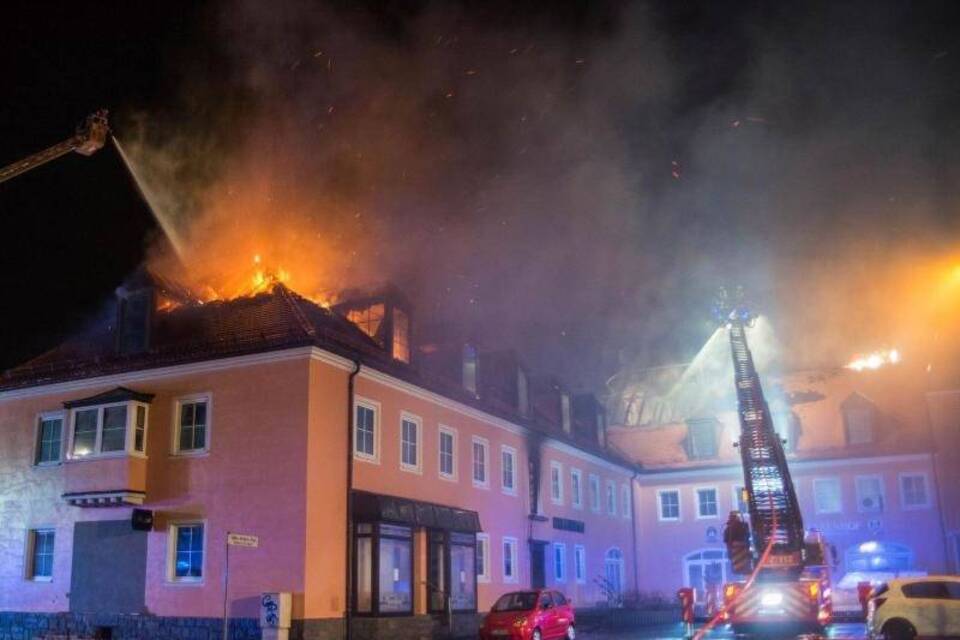 Brand in Flüchtlingsheim in Bautzen