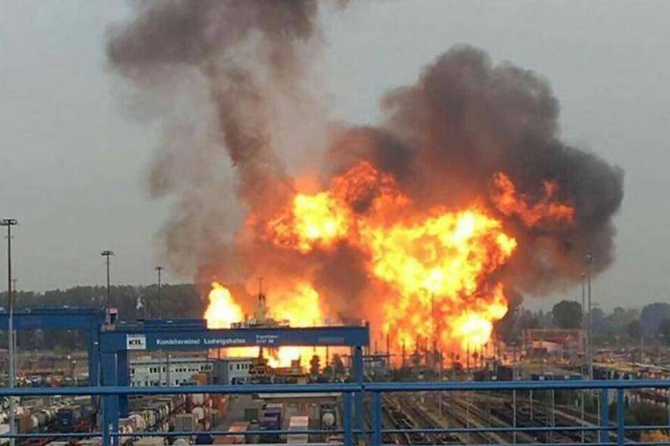 Brand bei BASF