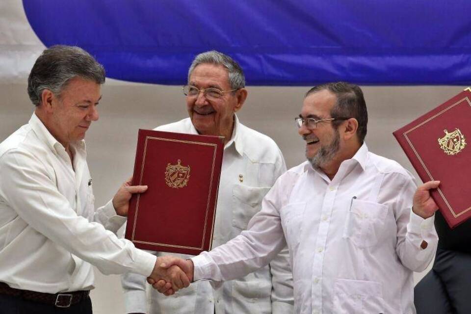 Friedensvertrag für Kolumbien beschlossen