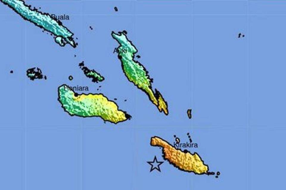 Salomonen-Inseln im Südpazifik