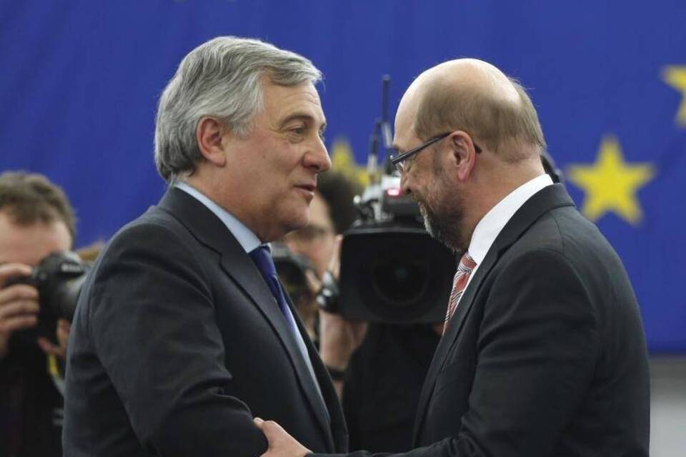 Tajani und Schulz