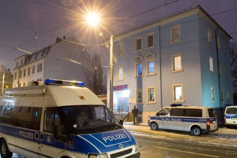 Großeinsatz der Polizei in Dresden