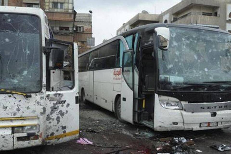 Zerstörungen in Damaskus
