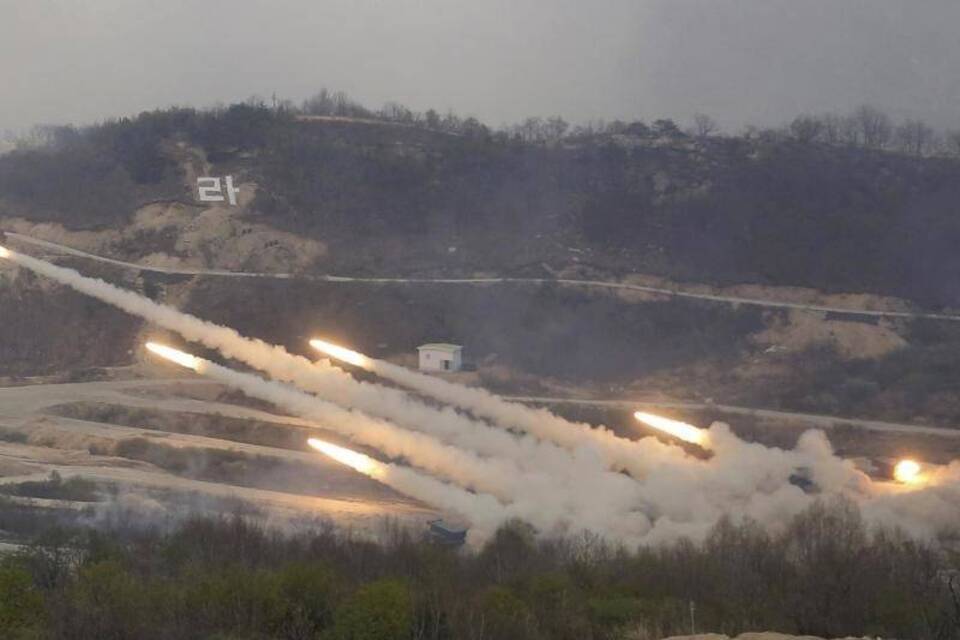 Südkoreanische Raketenwerfer