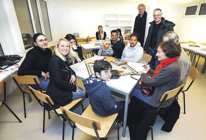 Flüchtlinge Heidelberg-Handschuhsheim:  Die Flüchtlinge fühlen sich "Im Weiher" wohl
