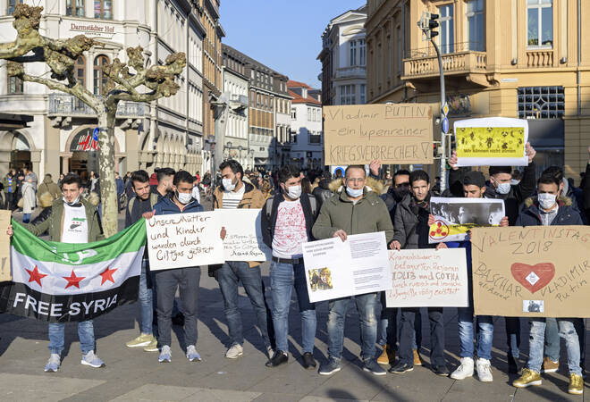 Heidelberg:  Protest gegen Krieg in Syrien