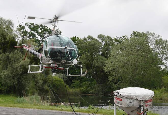 
		Speyer:  Dritter Hubschrauber für Schnakenjagd am Rhein
		