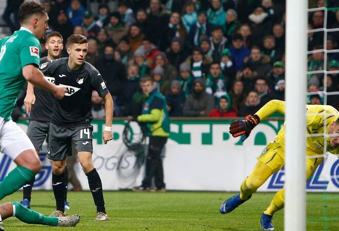 
		3:0 bei Werder Bremen:  1899 Hoffenheim fährt 