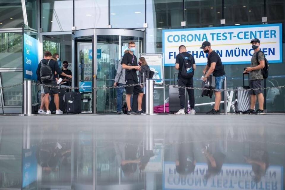 Corona Test-Center am Flughafen München