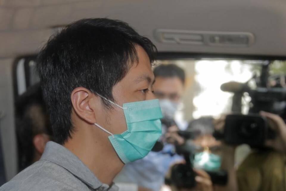 Ted Hui bei seiner Festnahme