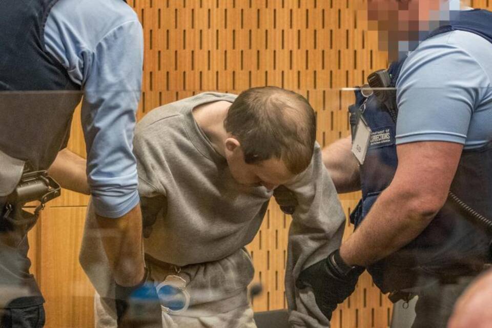 Der angeklagte Rechtsextremist Brenton Tarrant Der angeklagte Rechtsextremist Brenton Tarrant