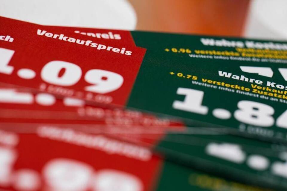 Zwei Preisschilder Zwei Preisschilder