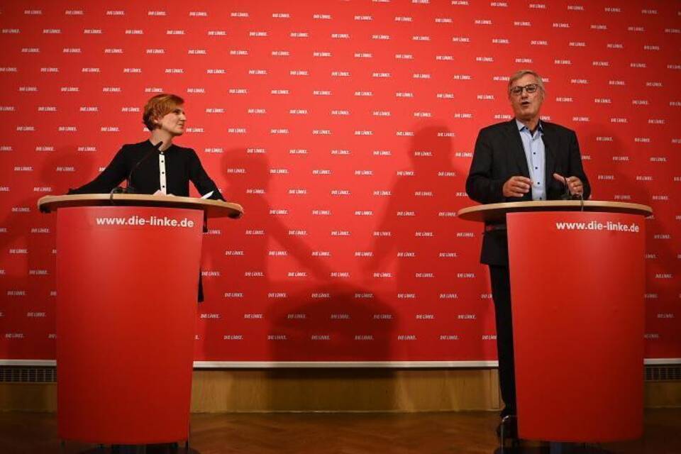 Katja Kipping und Bernd Riexinger in Berlin Katja Kipping und Bernd Riexinger in Berlin