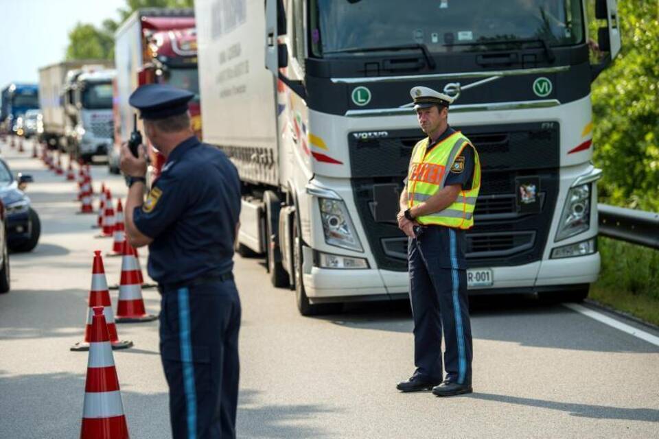 Grenzkontrolle in Bayern