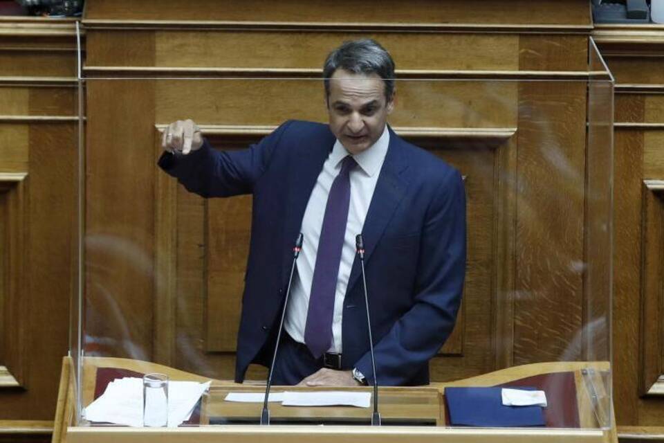 Griechischer Ministerpräsident Mitsotakis Griechischer Ministerpräsident Mitsotakis
