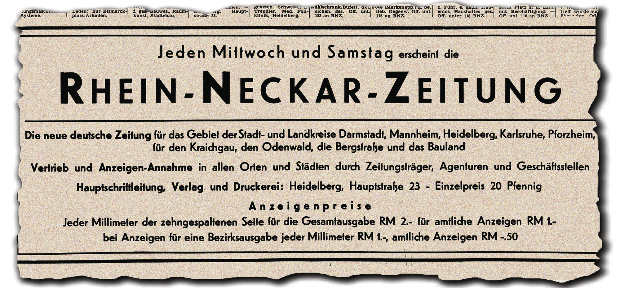 75 Jahre Rhein-Neckar-Zeitung: Aufbruch mit Bekenntnis zur ...