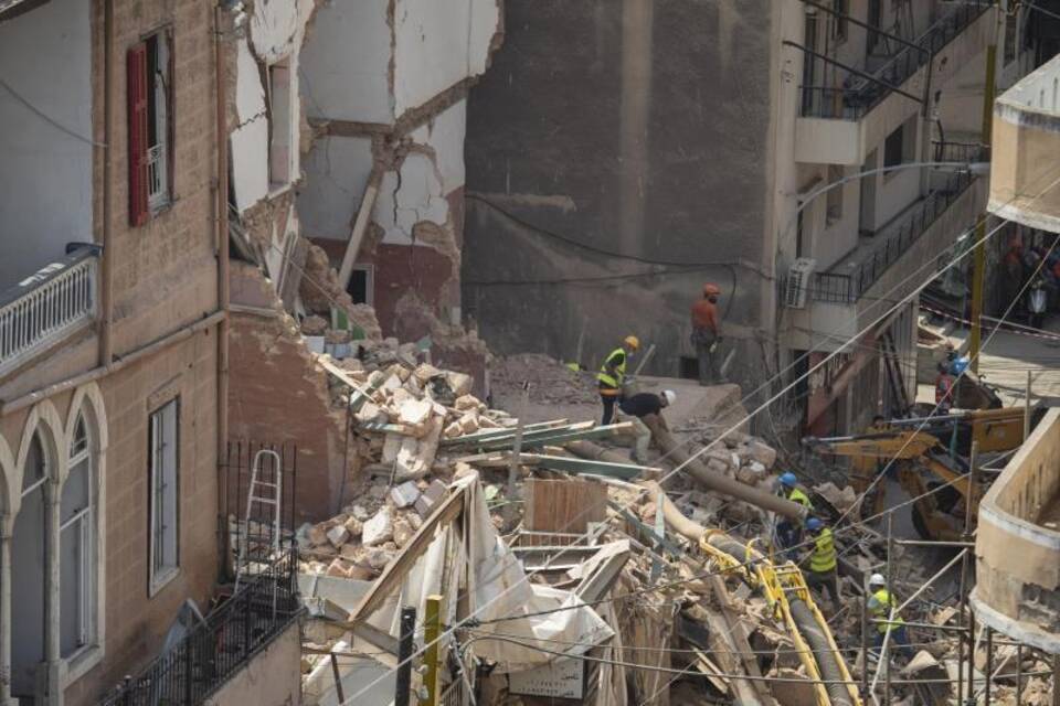 Nach der schweren Explosion in Beirut Nach der schweren Explosion in Beirut