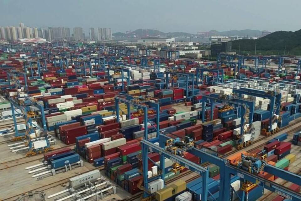 Chinas Exporte legen im August um 9,5 Prozent zu Chinas Exporte legen im August um 9,5 Prozent zu