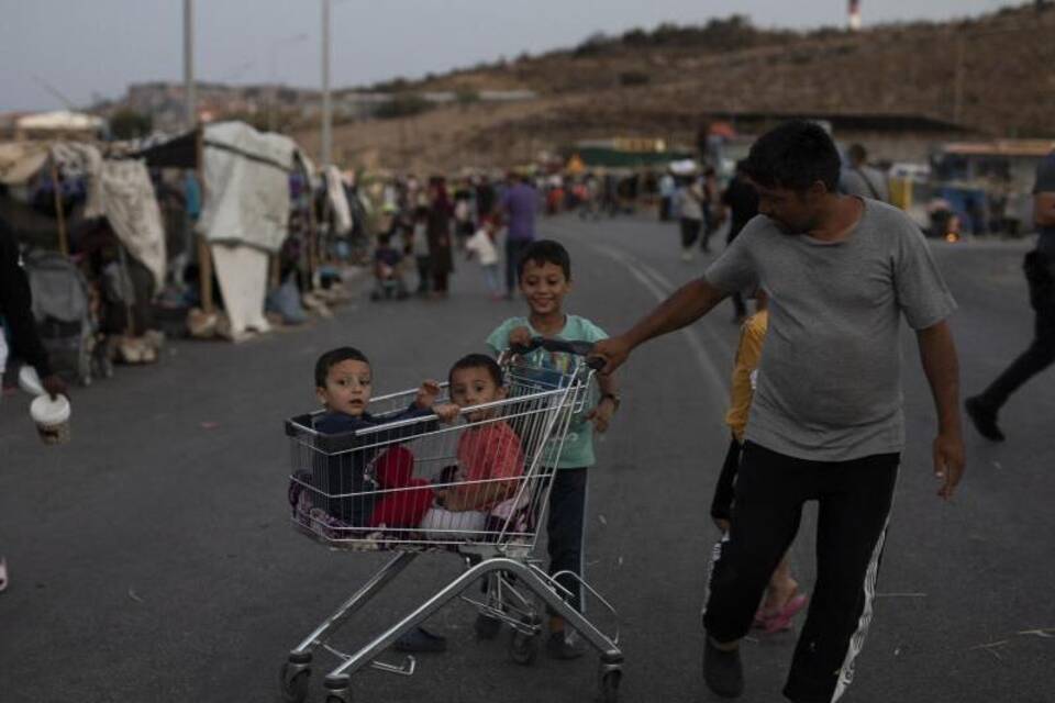 Flüchtlinge auf Lesbos Flüchtlinge auf Lesbos