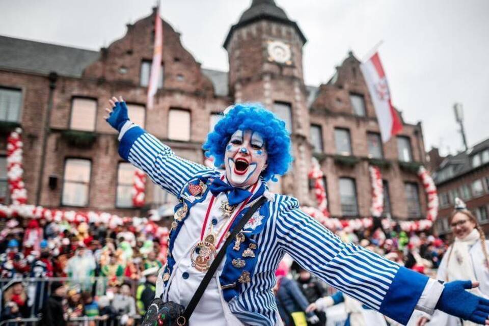 Clown beim Karneval Clown beim Karneval