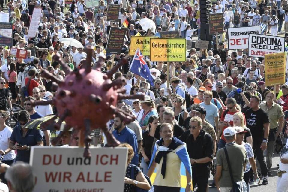 Protest gegen Corona-Maßnahmen