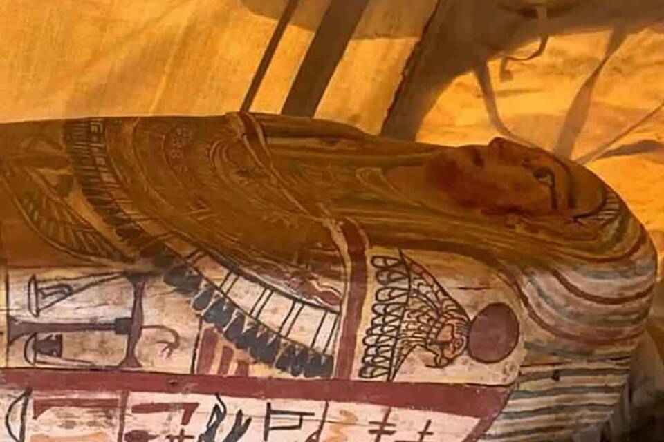 Sarkophage in Grabstätte in Ägypten entdeckt