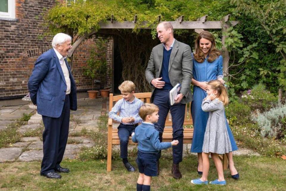 David Attenborough und die königliche Familie David Attenborough und die königliche Familie