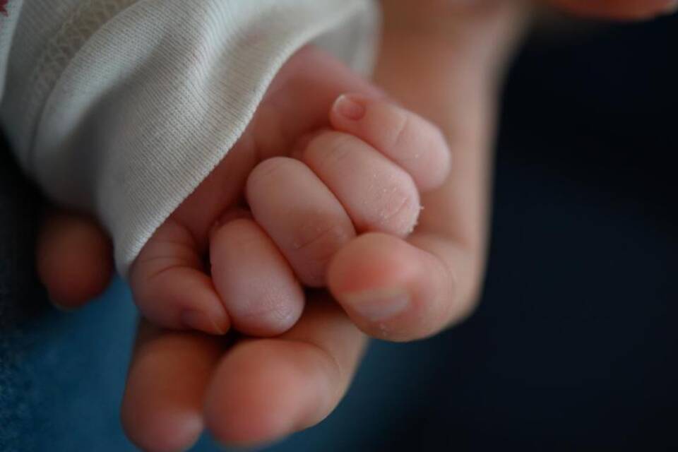 Hand eines Babys