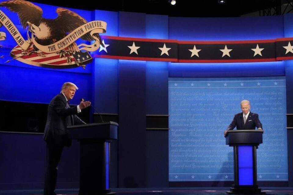 TV-Debatte zwischen Trump und Biden