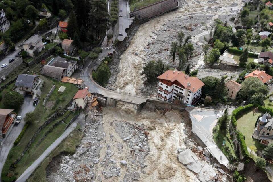 Starkregen und Sturm in Frankreich