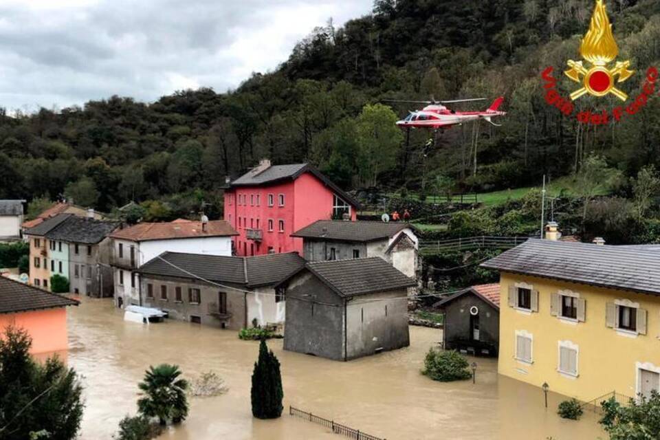 Unwetter in Norditalien