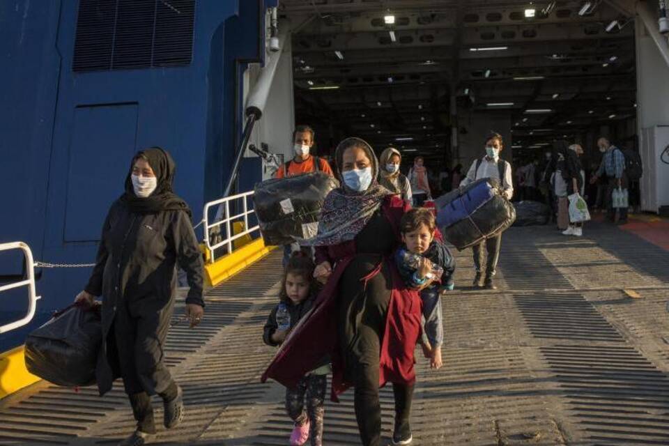 Nach dem Brand im Flüchtlingslager Moria Nach dem Brand im Flüchtlingslager Moria