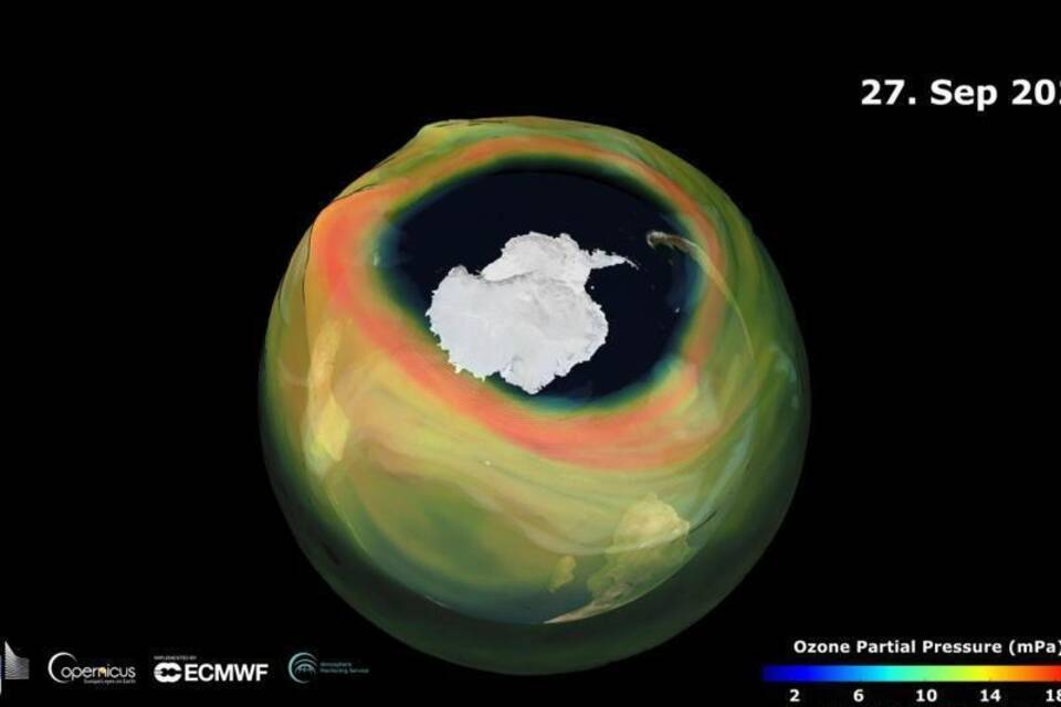 Ozonloch über der Antarktis