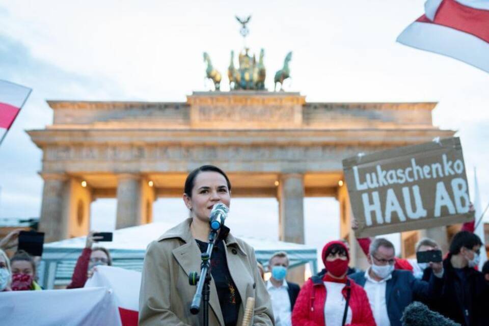 Swetlana Tichanowskaja in Berlin Swetlana Tichanowskaja in Berlin