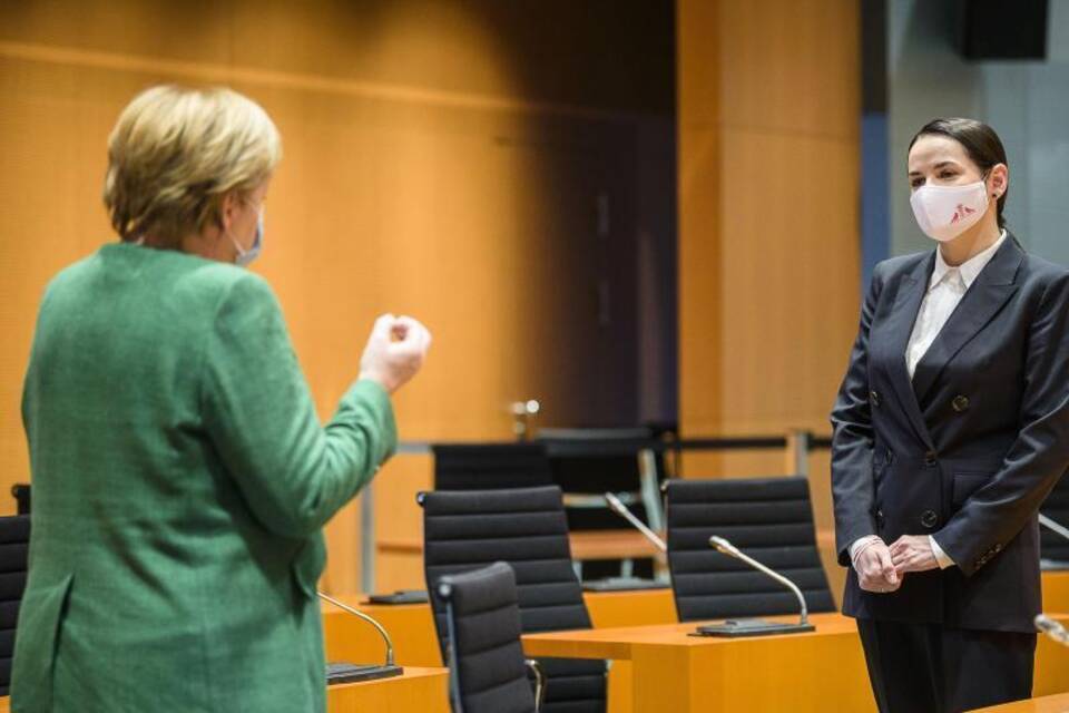 Merkel trifft Tichanowskaja
