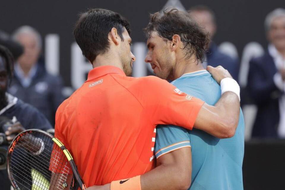Novak Djokovic und Rafael Nadal