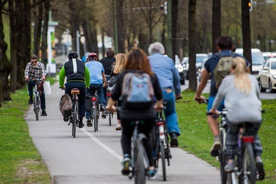 Radfahrer in München
