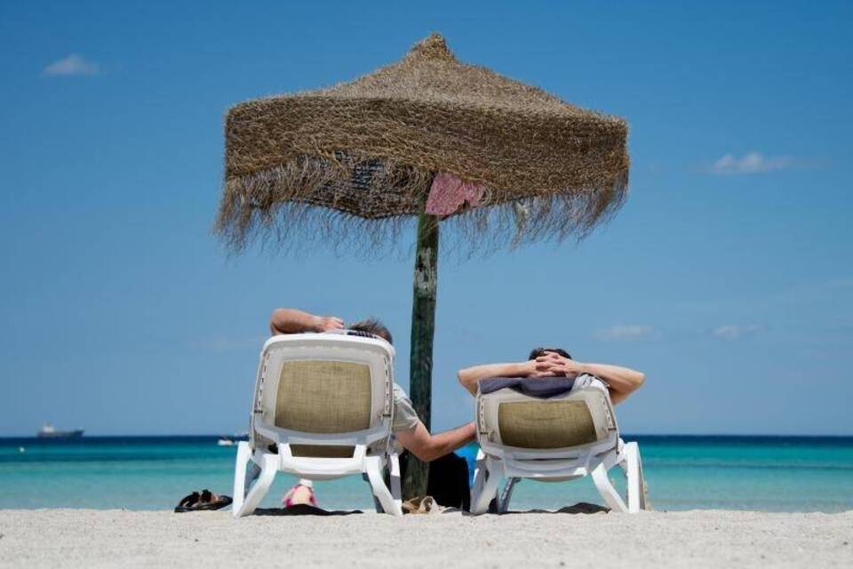 Urlauber am Strand Urlauber am Strand