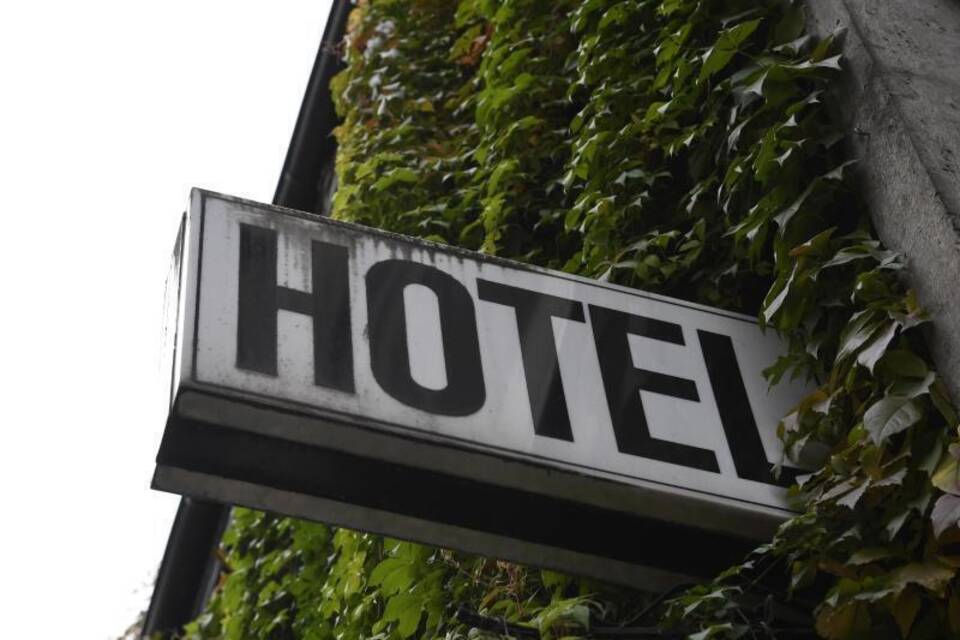 Hotel-Schild in Düsseldorf